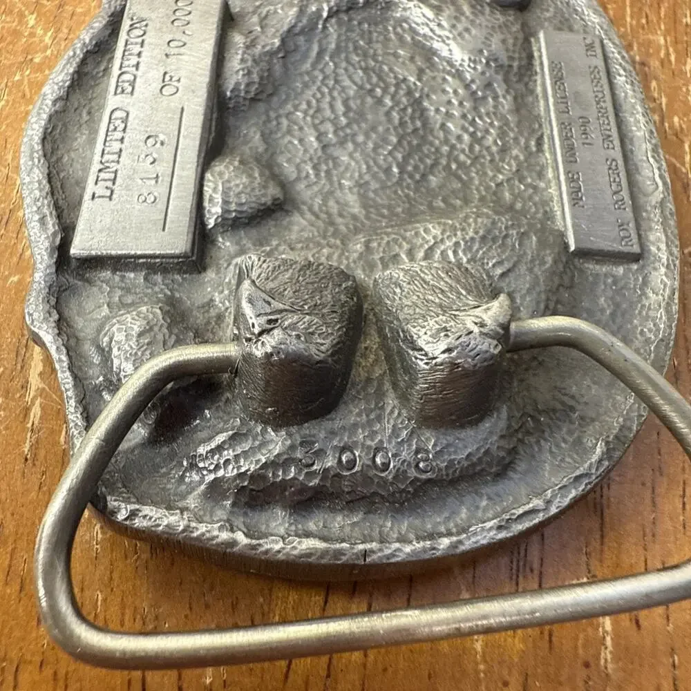 Roy Rogers 50th Anniversary King Of The Cowboys Belt Buckle Limited Edition 8139
